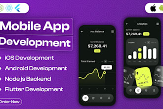 develop android app ios app flutter app react native app