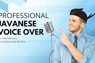 record a male voice over in javanese language