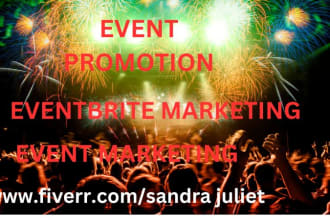 promote eventbrite, webinars, concert, facebook event, event setup