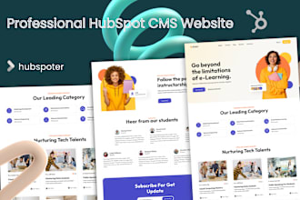editable hubspot website, hubspot landing page and hubspot blog