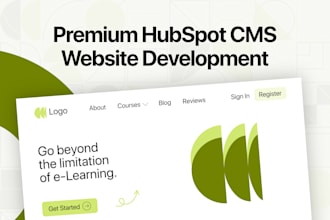 build a custom hubspot website, landing page or blog