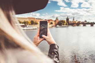 take quick photos for you in hamburg with my mobile phone