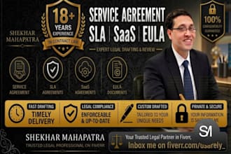 draft custom saas eula sla agreements and software licenses