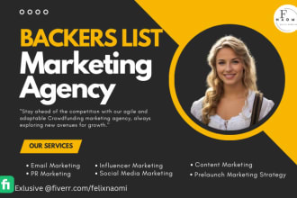 generate gofundme kickstarter indiegogo backers list for crowdfunding campaign
