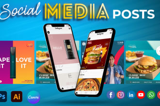 design social media post and meta ad design