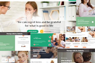 design therapy massage counselling website lifecoach wellness healthcare website