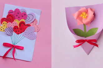 create unique DIY, and paper craft videos