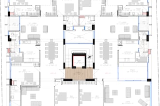 do architectural floor plan for house, office or restaurant