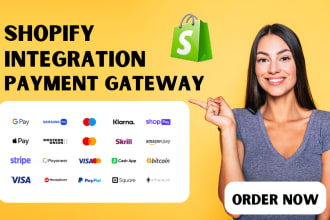 add shopify payment gateway with stripe square paypal