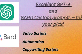do custom chat gpt prompt from bard, chatgpt 4