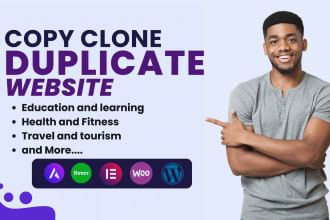 copy clone or duplicate the website, clone website into wordpress