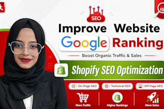 perform shopify SEO service for ecommerce store and products