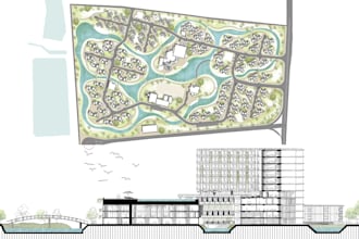 render architectural plans, elevation, sections in photoshop