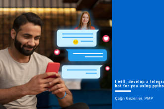 develop a telegram bot for you using python