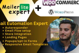 setup mailerlite, email automation, popup, landing page