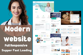 design modern medical healthcare website and dental website in wordpress