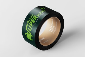 do affordable custom packaging tape design