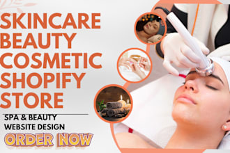 skincare cosmetic beauty website skin care shopify store dropshipping store