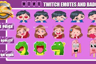 create attractive custom emotes and badges for your stream