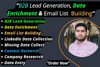 do b2b lead generation, data enrichment, and email lead