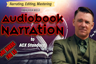 narrate your audiobook with american english male voice to acx standards