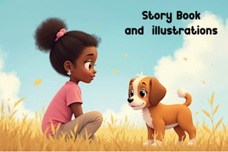 design fantastic children story book illustrations