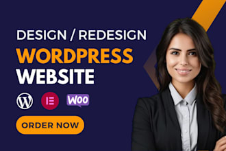 design or revamp wordpress website by using elementor