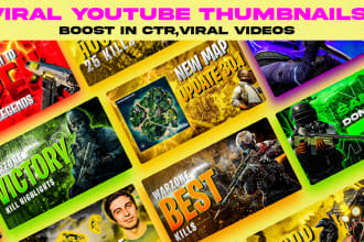 design viral gaming thumbnails for your gaming channel