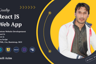 develop mern stack web app as a mern stack developer, full stack developer