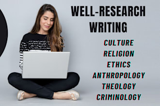 do culture, religion, ethics, anthropology, theology, criminology studies urgent