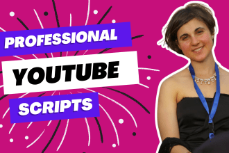 be your professional youtube scriptwriter