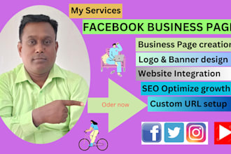 facebook business page create and setup for you