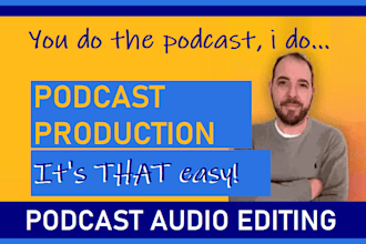 build your podcast, produce, edit, podcast audio editing