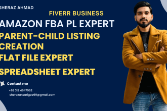 create amazon fba product listing via flat file, variation listings, fix issues