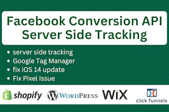 set up facebook pixel, conversion API and server side tracking with GTM