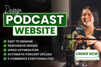 design a attractive podcast website