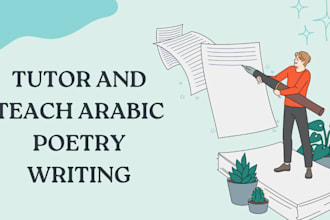 tutor and teach arabic poetry writing