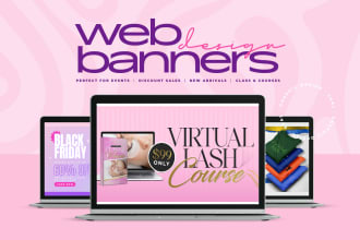 design web banner, header or cover for your website