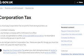 do UK company annual accounts and corporation tax returns