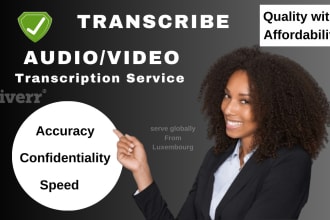 transcribe audio, convert, retype, reformat any document