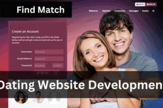 do dating website development and find match web app