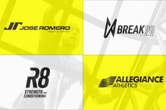 design your minimal sport and fitness logo