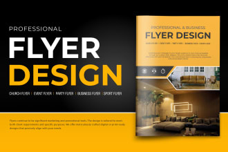 create a professional flyer design or business magazine ad