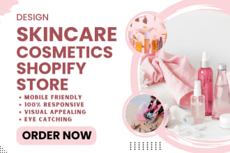 design women skincare makeup and cosmetics shopify store website
