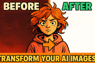 fix ai image flaws remove background and change text for you