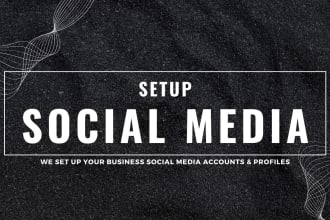 set up your business social media accounts and profiles