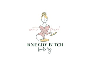 fun modern bakery feminine logo design