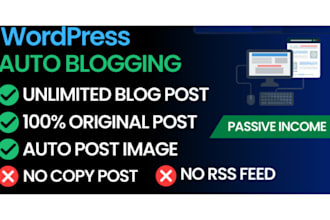 create wordpress fully auto blogging with original articles for adsense