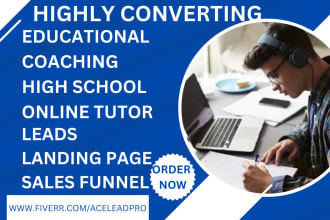 generate fresh educational high school online tutoring coaching university leads