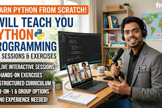 teach you python programming from scratch to advance